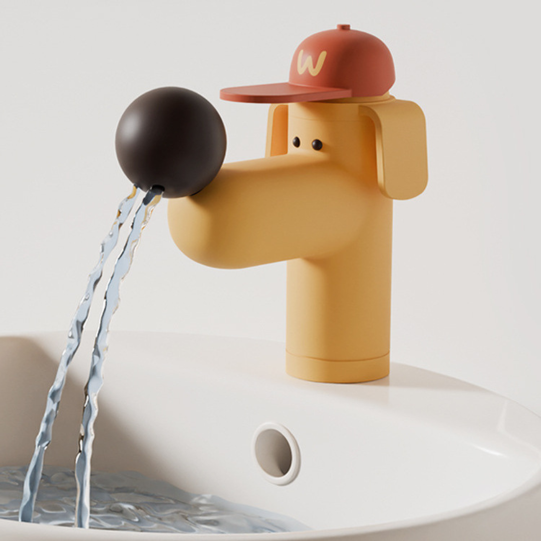 2025 Designer Original Yellow Bathroom Faucet  Puppy Shape Vanity Faucet