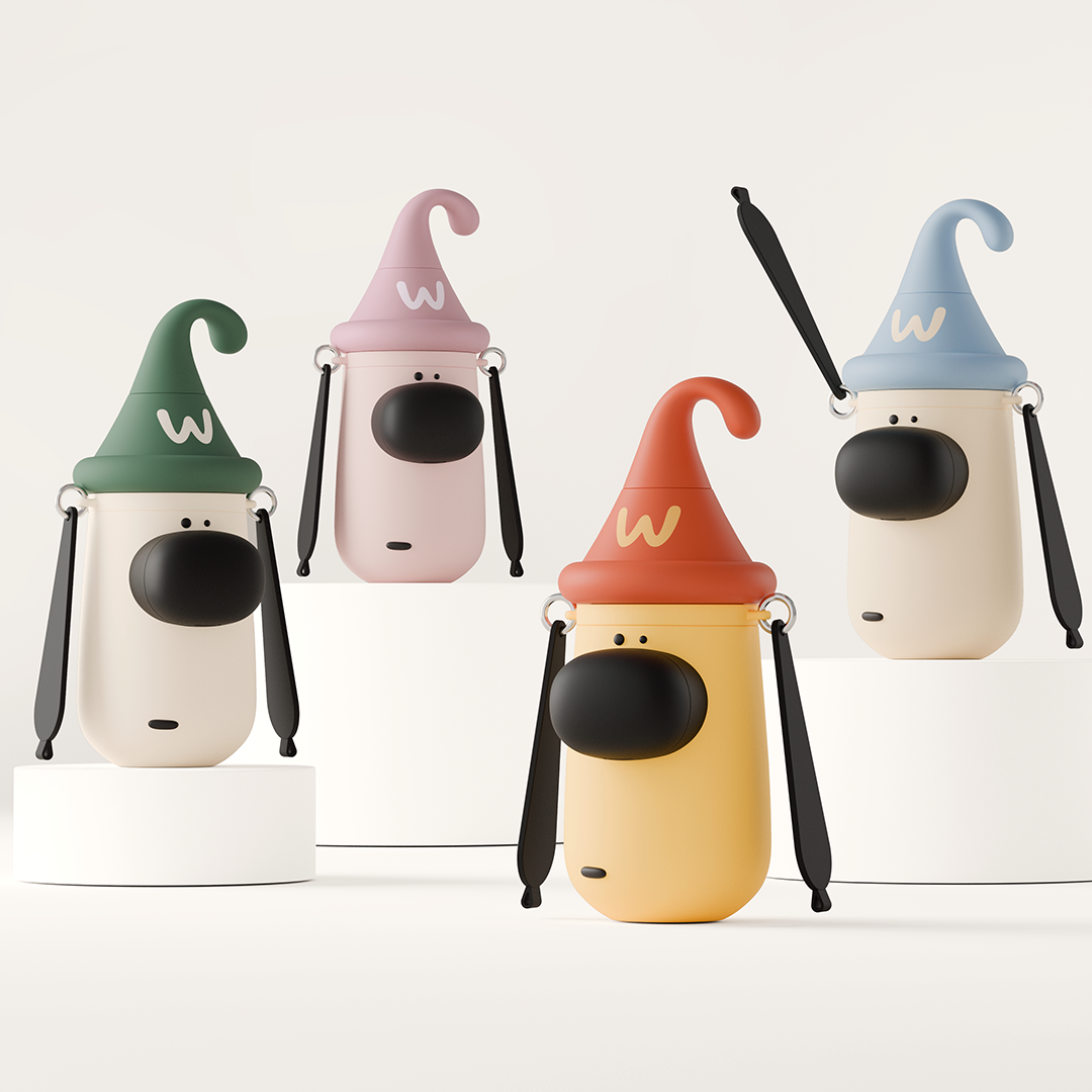 Stainless Steel Water Bottle, Straw & Strap, Gifts for Kids and Young (Puppy)