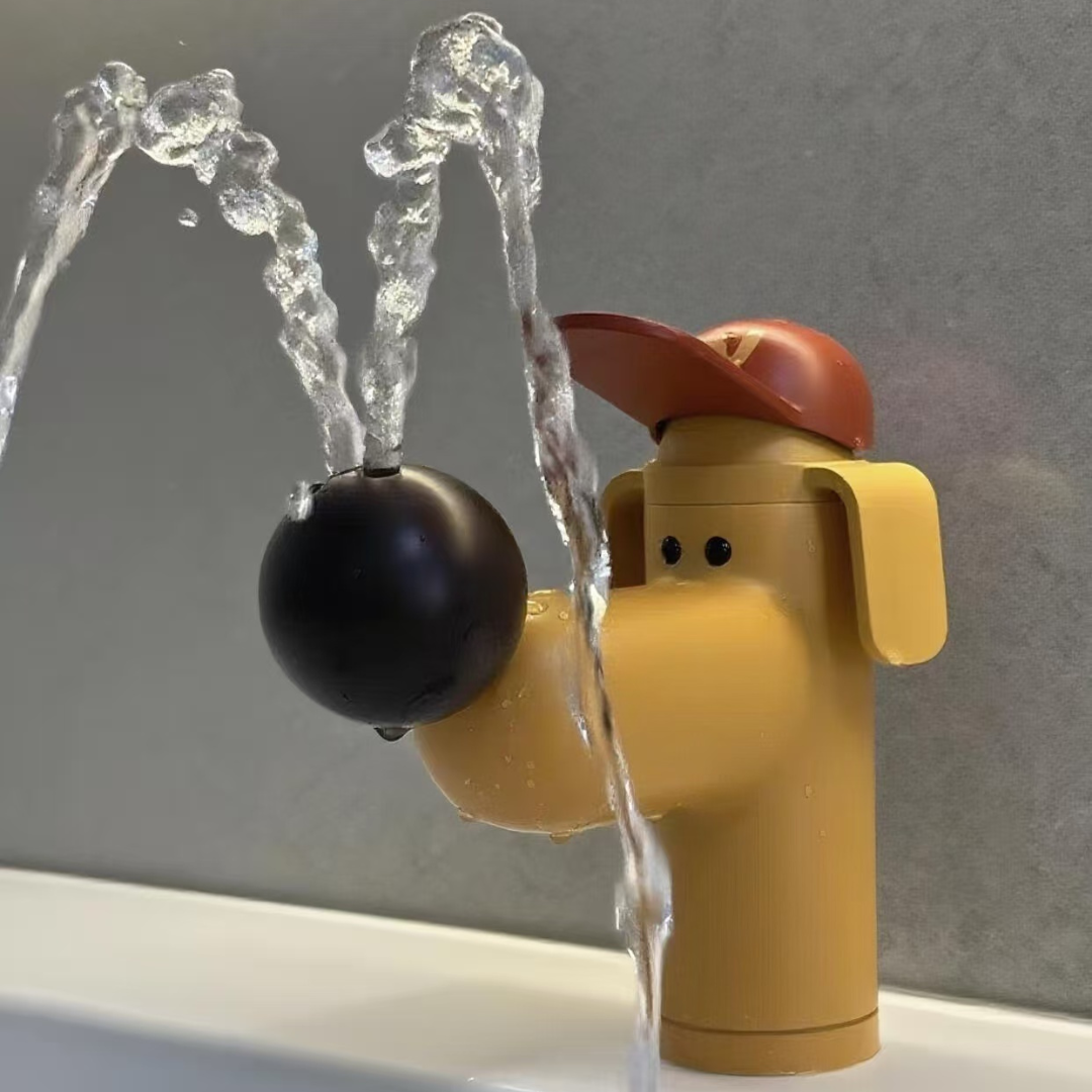 2025 Designer Original Yellow Bathroom Faucet  Puppy Shape Vanity Faucet